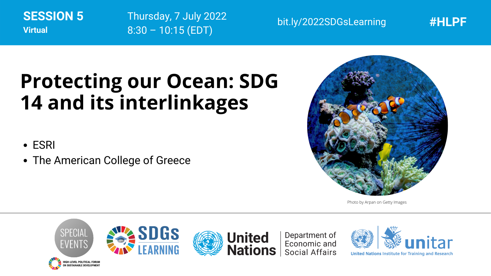 Session 5 - Protecting Our Ocean: SDG 14 And Its Interlinkages ...